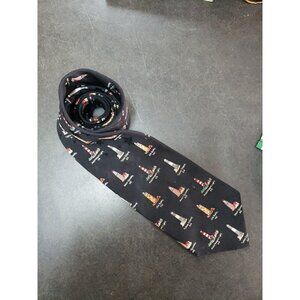 Tango by Max Raab Americana Series Silk Tie Light Houses Lighthouse Black